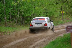 Josh Nykanen / Charlotte Himes VW GTI on SS2, Kabekona I.