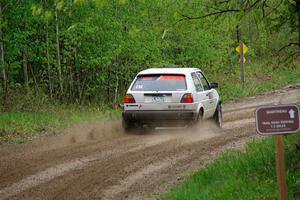 Josh Nykanen / Charlotte Himes VW GTI on SS2, Kabekona I.