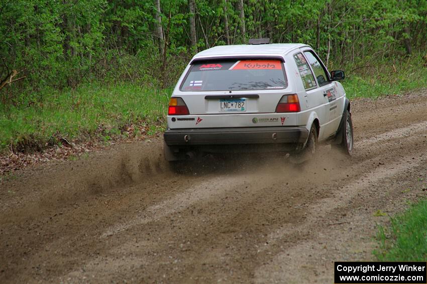 Josh Nykanen / Charlotte Himes VW GTI on SS2, Kabekona I.