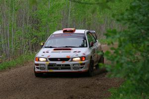 Richard Donovan / Andrew Rausch Subaru Impreza on SS2, Kabekona I.