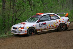 Richard Donovan / Andrew Rausch Subaru Impreza on SS2, Kabekona I.