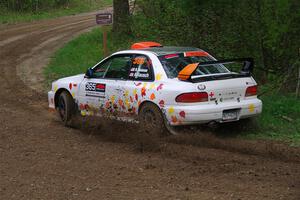 Richard Donovan / Andrew Rausch Subaru Impreza on SS2, Kabekona I.