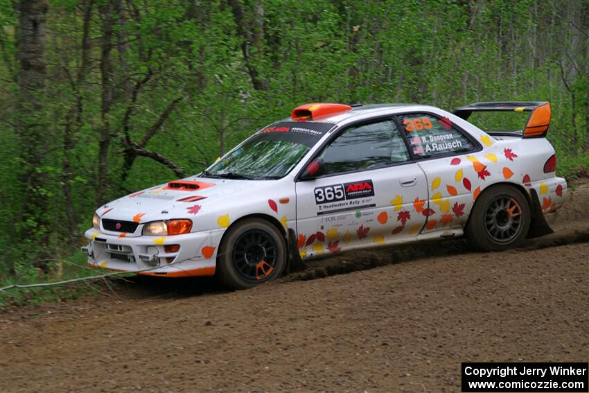 Richard Donovan / Andrew Rausch Subaru Impreza on SS2, Kabekona I.