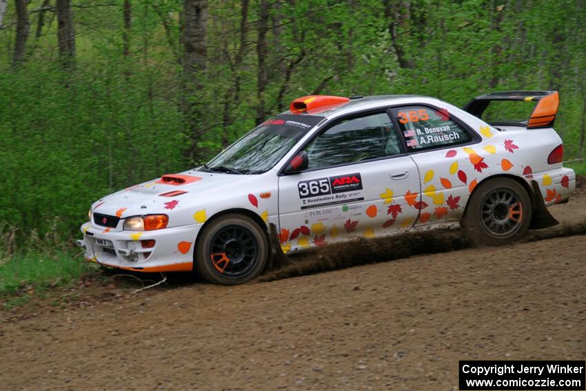 Richard Donovan / Andrew Rausch Subaru Impreza on SS2, Kabekona I.