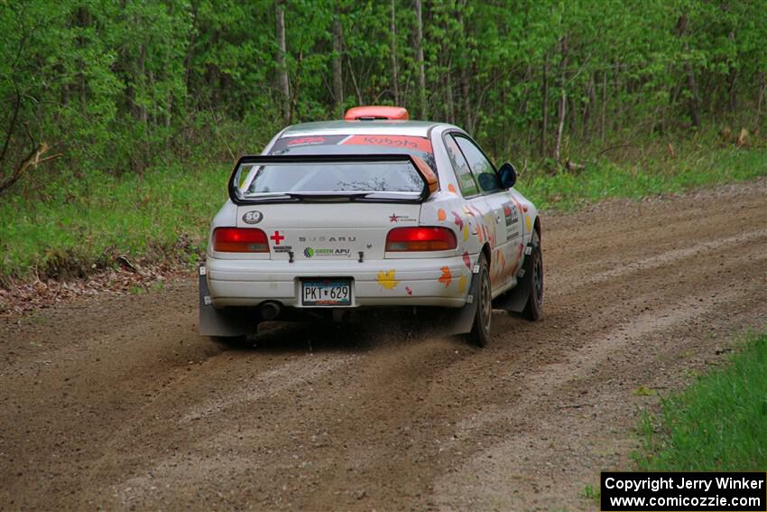 Richard Donovan / Andrew Rausch Subaru Impreza on SS2, Kabekona I.