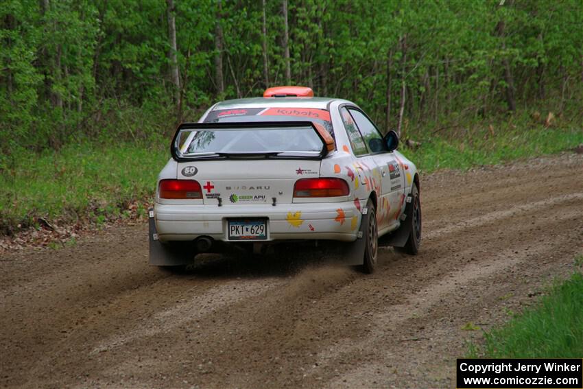 Richard Donovan / Andrew Rausch Subaru Impreza on SS2, Kabekona I.