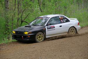 Jack Nelson / Isaac Zink Subaru Impreza on SS2, Kabekona I.