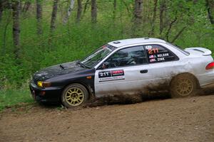 Jack Nelson / Isaac Zink Subaru Impreza on SS2, Kabekona I.