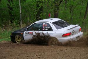 Jack Nelson / Isaac Zink Subaru Impreza on SS2, Kabekona I.