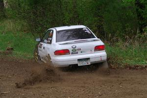 Jack Nelson / Isaac Zink Subaru Impreza on SS2, Kabekona I.