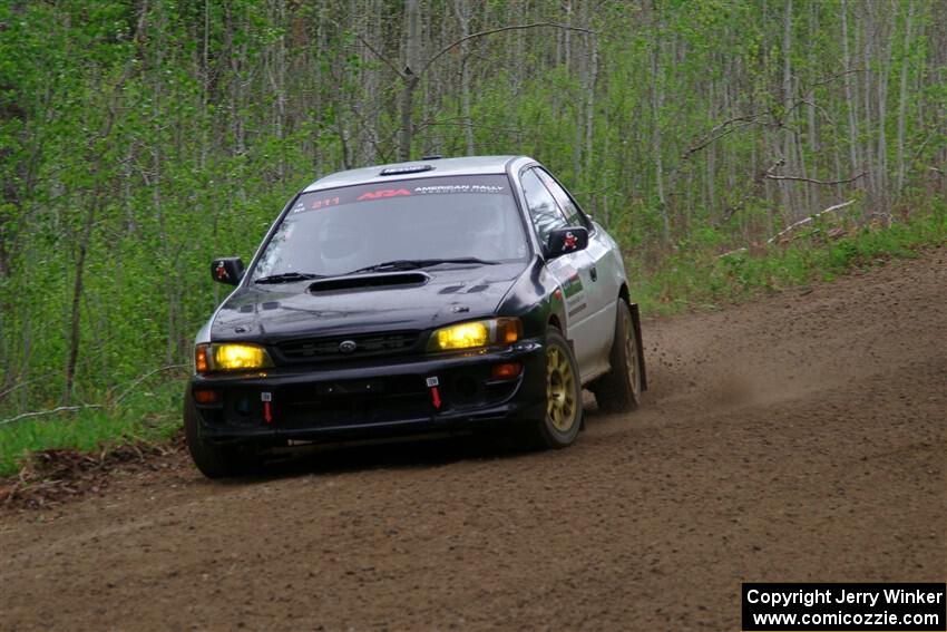Jack Nelson / Isaac Zink Subaru Impreza on SS2, Kabekona I.