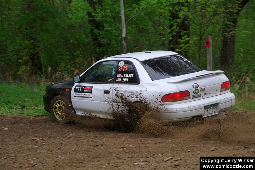 Jack Nelson / Isaac Zink Subaru Impreza on SS2, Kabekona I.