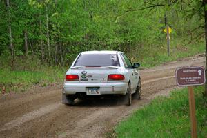 Jack Nelson / Isaac Zink Subaru Impreza on SS2, Kabekona I.