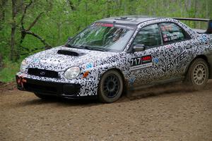 Peter Farrow / Jackson Sedivy Subaru WRX on SS2, Kabekona I.