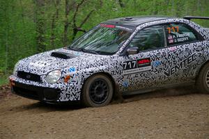 Peter Farrow / Jackson Sedivy Subaru WRX on SS2, Kabekona I.