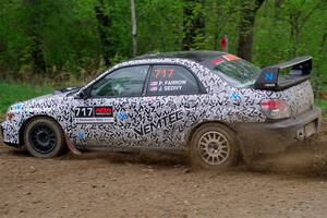 Peter Farrow / Jackson Sedivy Subaru WRX on SS2, Kabekona I.