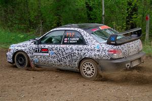 Peter Farrow / Jackson Sedivy Subaru WRX on SS2, Kabekona I.