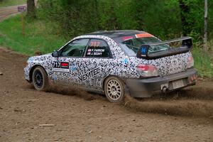 Peter Farrow / Jackson Sedivy Subaru WRX on SS2, Kabekona I.