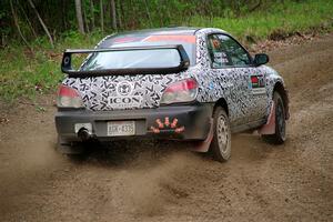 Peter Farrow / Jackson Sedivy Subaru WRX on SS2, Kabekona I.