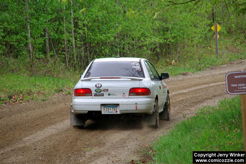 Jack Nelson / Isaac Zink Subaru Impreza on SS2, Kabekona I.