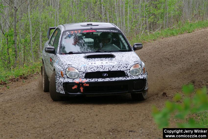 Peter Farrow / Jackson Sedivy Subaru WRX on SS2, Kabekona I.