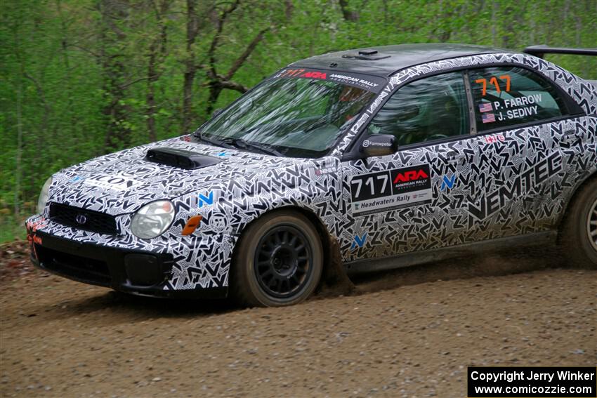 Peter Farrow / Jackson Sedivy Subaru WRX on SS2, Kabekona I.