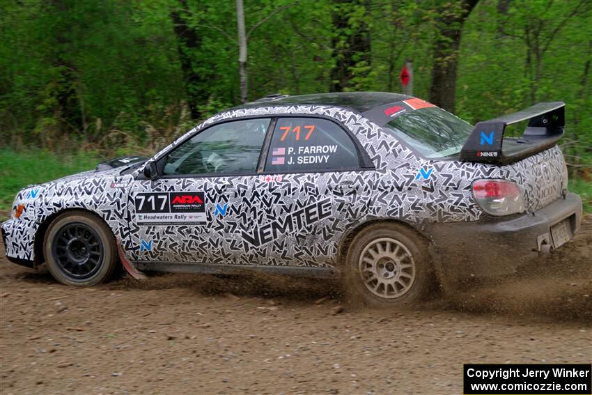 Peter Farrow / Jackson Sedivy Subaru WRX on SS2, Kabekona I.