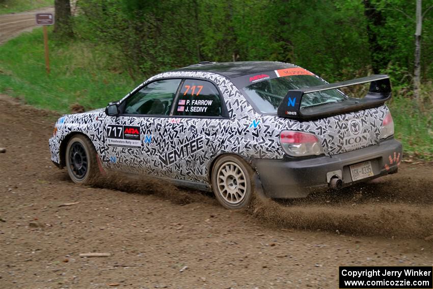 Peter Farrow / Jackson Sedivy Subaru WRX on SS2, Kabekona I.