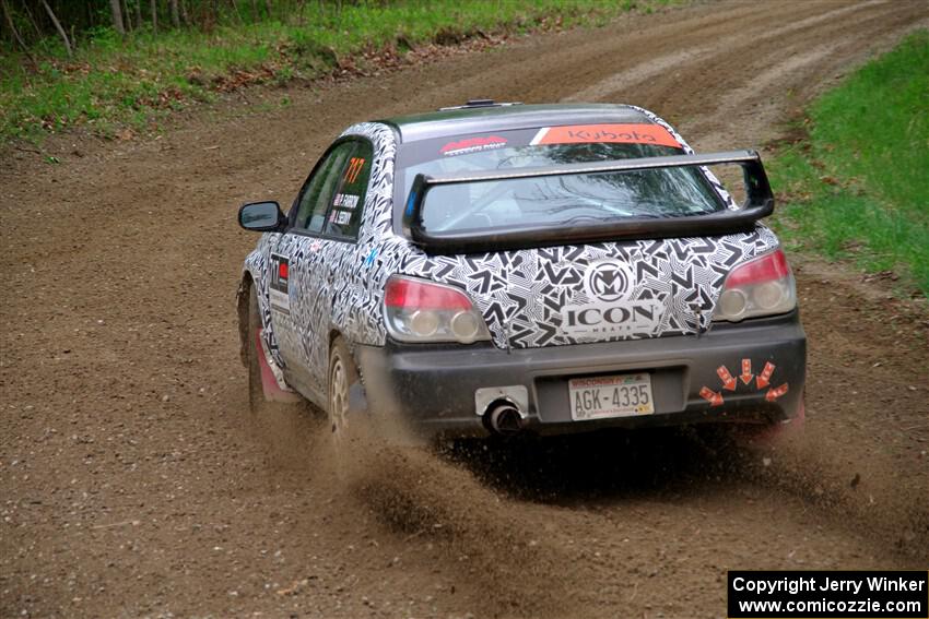 Peter Farrow / Jackson Sedivy Subaru WRX on SS2, Kabekona I.