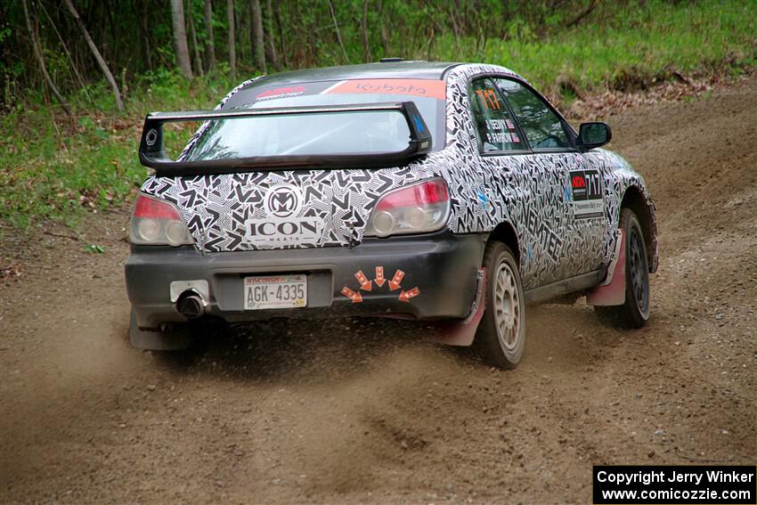 Peter Farrow / Jackson Sedivy Subaru WRX on SS2, Kabekona I.