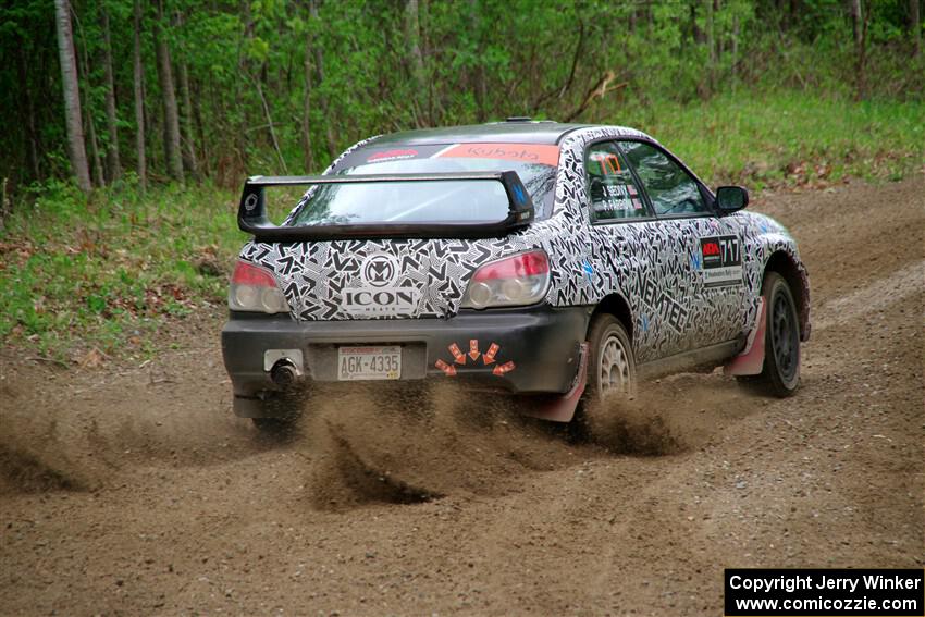 Peter Farrow / Jackson Sedivy Subaru WRX on SS2, Kabekona I.