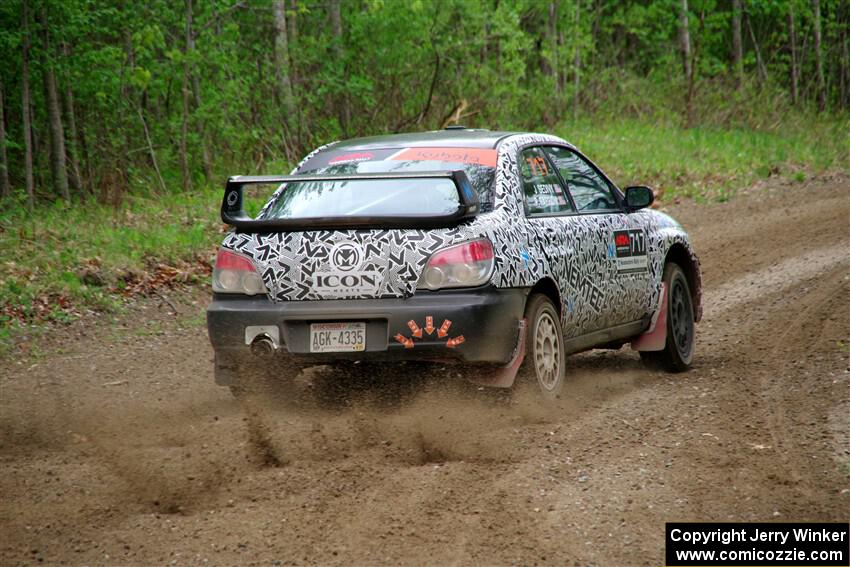 Peter Farrow / Jackson Sedivy Subaru WRX on SS2, Kabekona I.