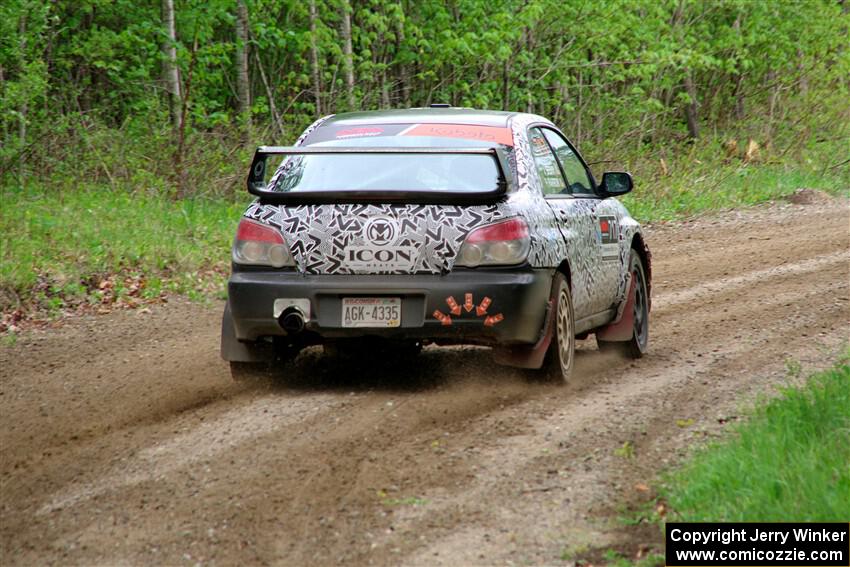 Peter Farrow / Jackson Sedivy Subaru WRX on SS2, Kabekona I.