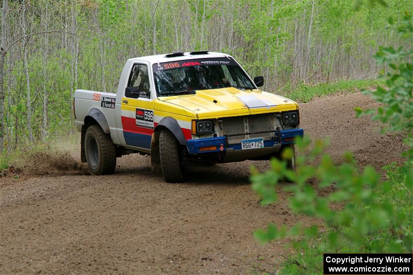 Scott Parrott / Shawn Silewski Chevy S-10 on SS2, Kabekona I.