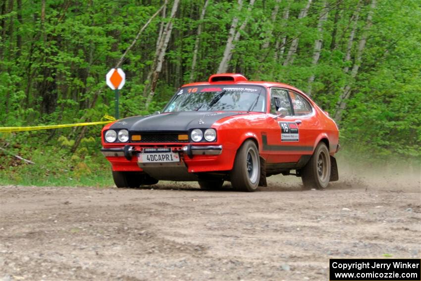 Mike Hurst / Randall Short Ford Capri on SS3, Steamboat I.