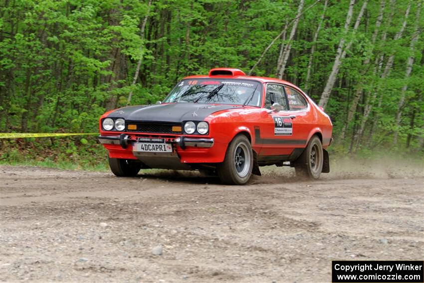 Mike Hurst / Randall Short Ford Capri on SS3, Steamboat I.