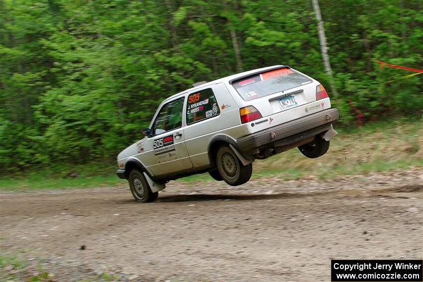 Josh Nykanen / Charlotte Himes VW GTI on SS3, Steamboat I.