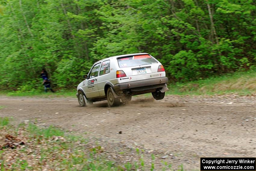 Josh Nykanen / Charlotte Himes VW GTI on SS3, Steamboat I.