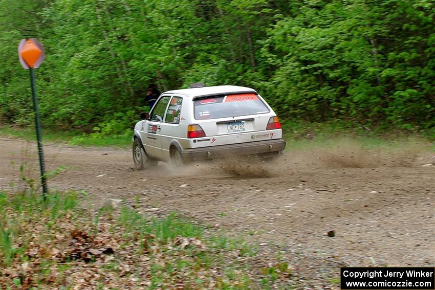 Josh Nykanen / Charlotte Himes VW GTI on SS3, Steamboat I.