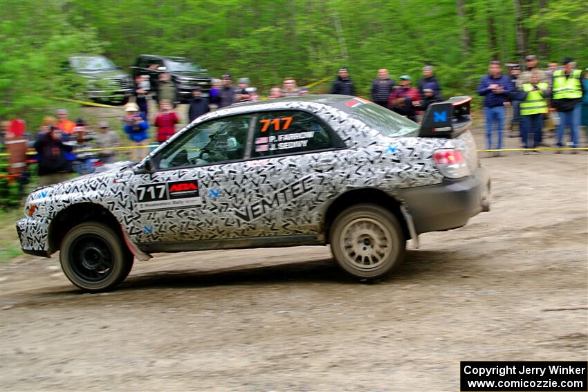 Peter Farrow / Jackson Sedivy Subaru WRX on SS3, Steamboat I.