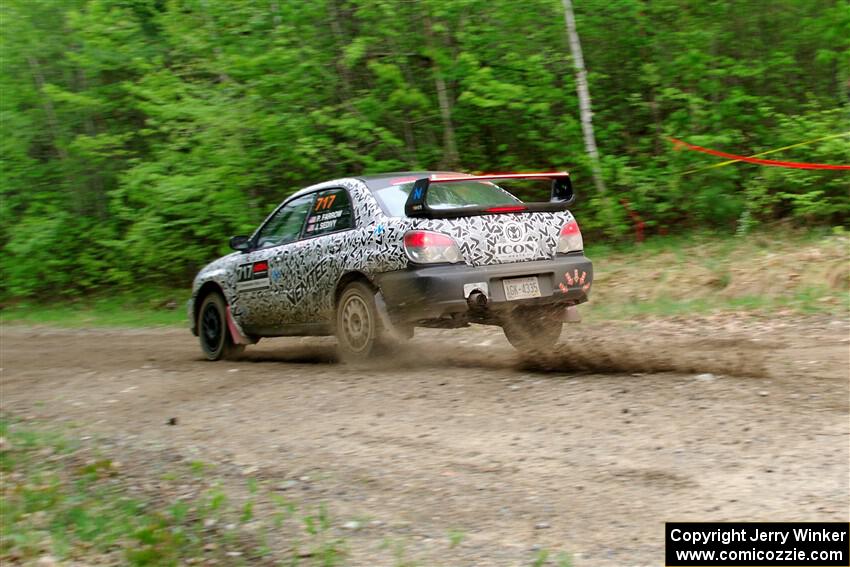 Peter Farrow / Jackson Sedivy Subaru WRX on SS3, Steamboat I.