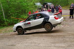 Jason Cook / Maggie Tu Subaru WRX on SS3, Steamboat I.