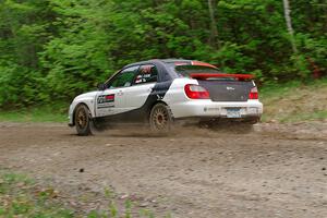 Jason Cook / Maggie Tu Subaru WRX on SS3, Steamboat I.