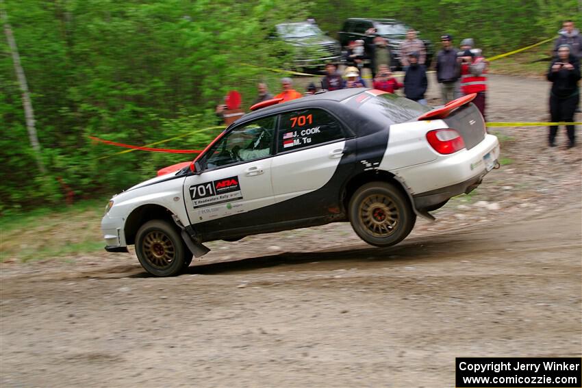 Jason Cook / Maggie Tu Subaru WRX on SS3, Steamboat I.
