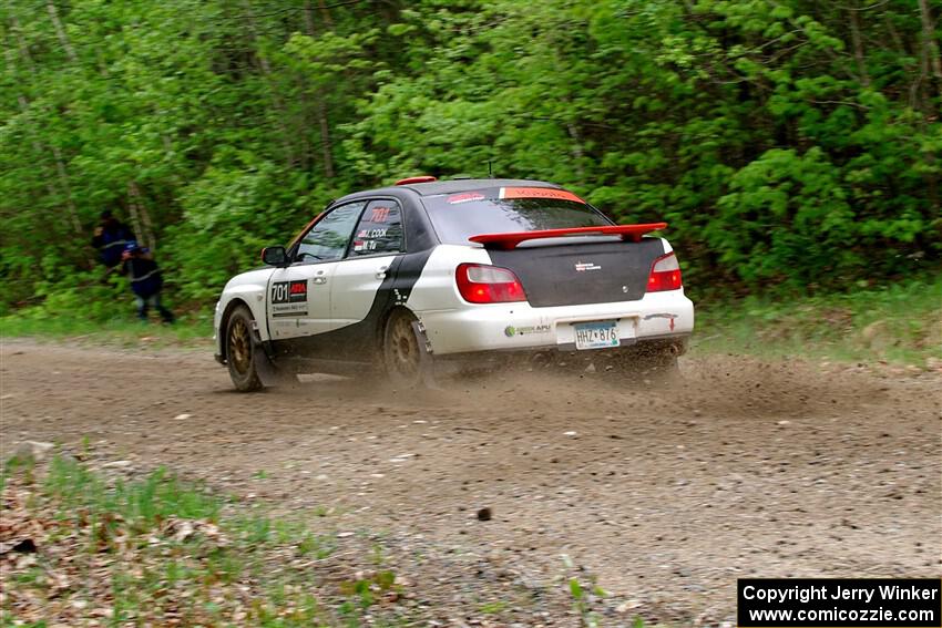 Jason Cook / Maggie Tu Subaru WRX on SS3, Steamboat I.