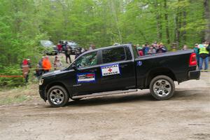 A Dodge Ram 1500 pickup sweeps SS3, Steamboat I.