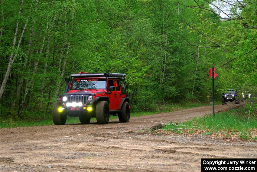 A Jeep Wrangler Rubicon sweeps SS3, Steamboat I.