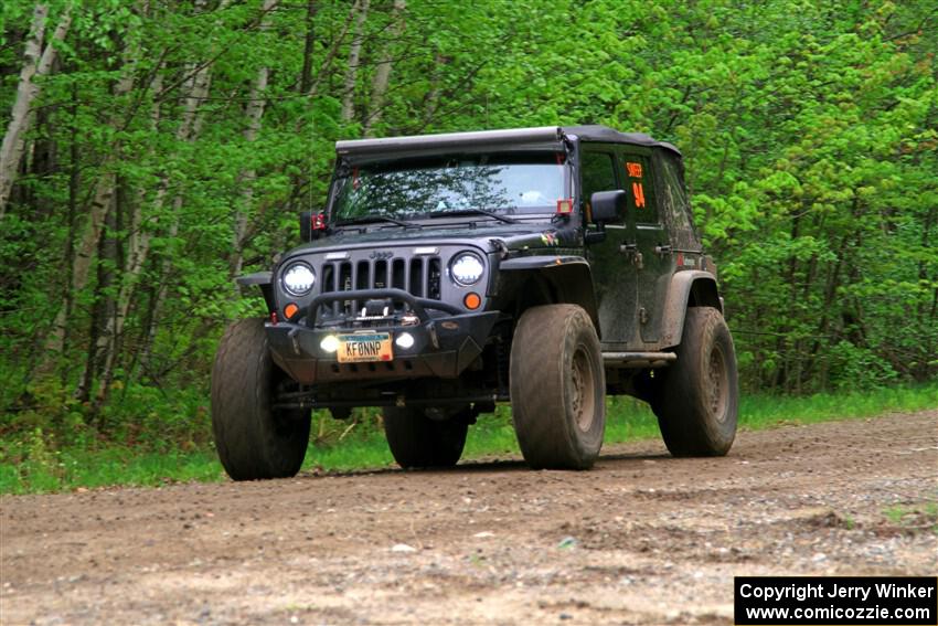 A Jeep Wrangler sweeps SS3, Steamboat I.