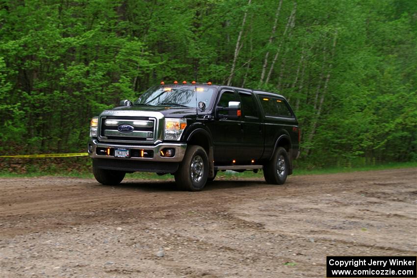 A Ford F-350 sweeps SS3, Steamboat I.