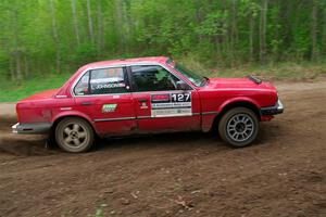 Levi Johnson / Lars Anderson BMW 325e on SS5, Kabekona II.